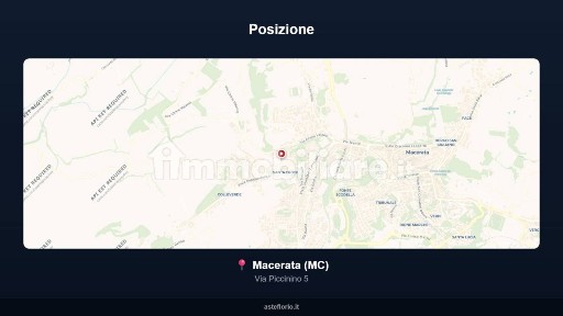 Magazzino all'asta via Piccinino 5, Macerata