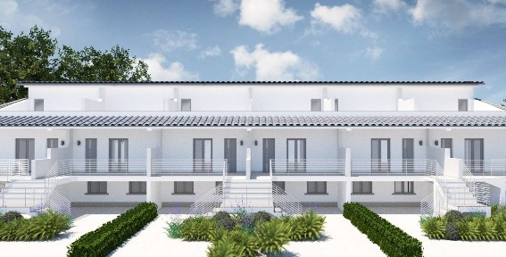 Villa a schiera Contrada Giordano, Borgia