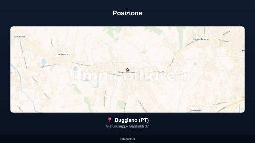 Appartamento all'asta via Giuseppe Garibaldi 37, Buggiano