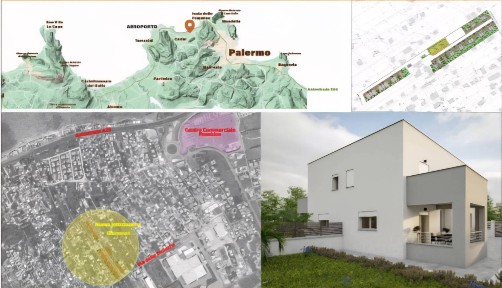 Villa unifamiliare via Industrie, Milioti, Carini