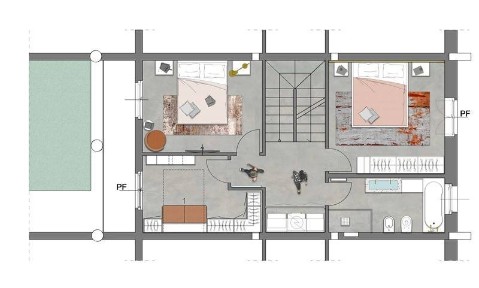 Villa a schiera corso Vittorio Emanuele 87, Villafranca di Verona