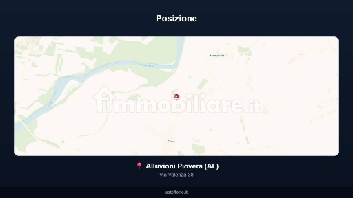 Villa all'asta via Valenza 38, Alluvioni Piovera