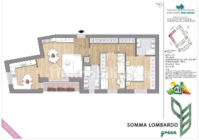 Trilocale via Villoresi, Centro, Somma Lombardo
