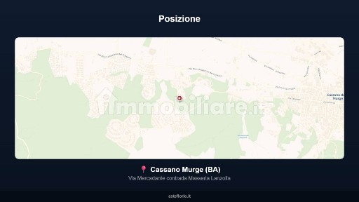 Villa all'asta via Mercadante contrada Masseria Lanzolla, Cassano delle Murge