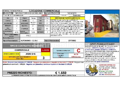 Locale commerciale in Affitto