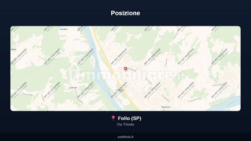Capannone all'asta via Trieste, Follo