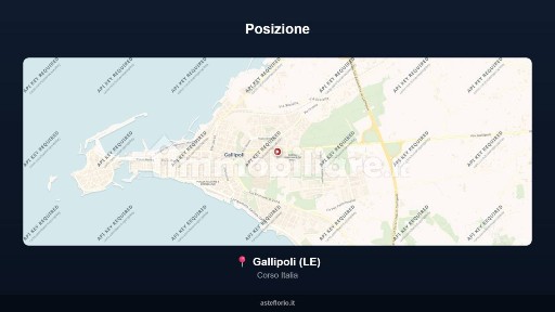 Magazzino all'asta corso Italia, Gallipoli