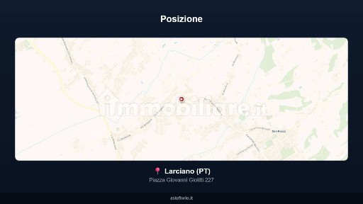 Villa all'asta piazza Giovanni Giolitti 227, Larciano