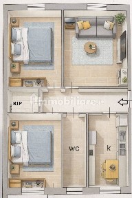 Trilocale via Orazio, Centro, Volla
